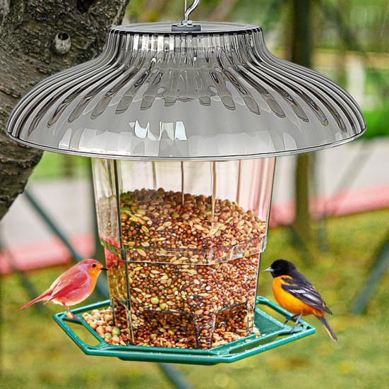 Plastic Protective Dome Cover for Hanging Birds Feeder Weatherproof Hummingbird Feeder Rain Guard Squirrel Baffle for Outside