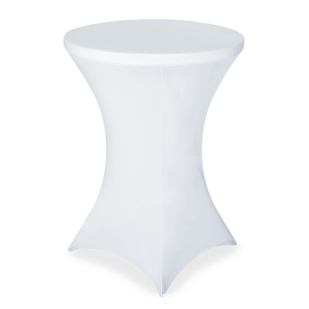 Round Stretch Table Cover for Weddings & Events - Hotel, Restaurant, Banquet & Cocktail Decor