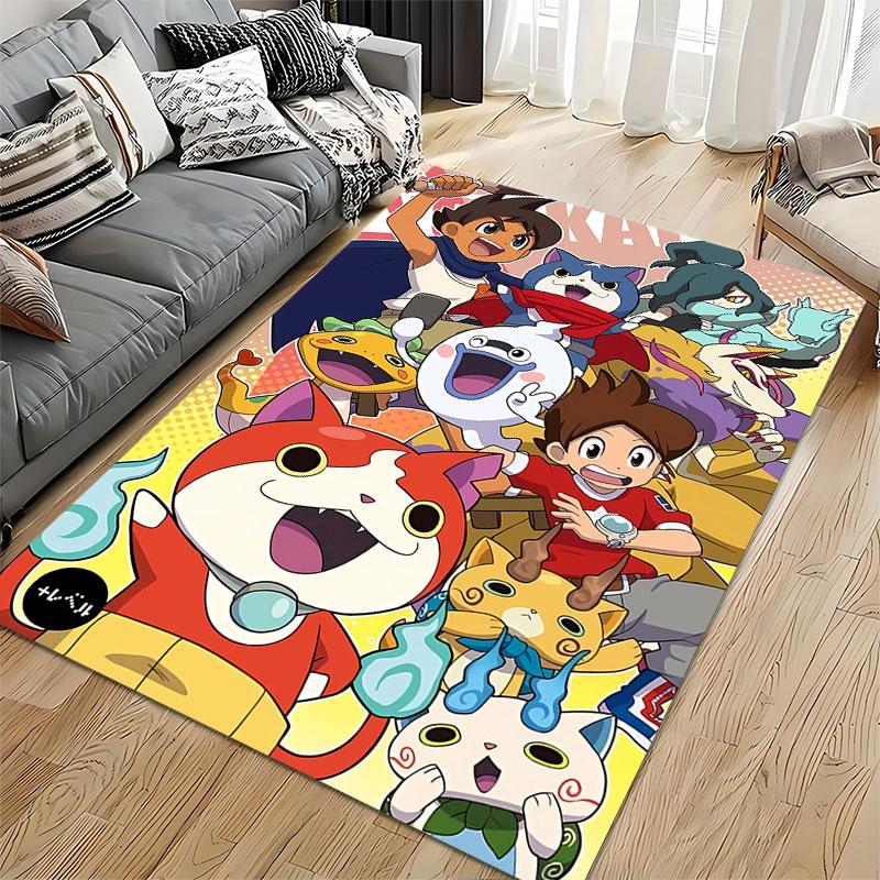 Colorful Cartoon Character Carpet suitable as a non-slip mat for the living room or bedroom sofa