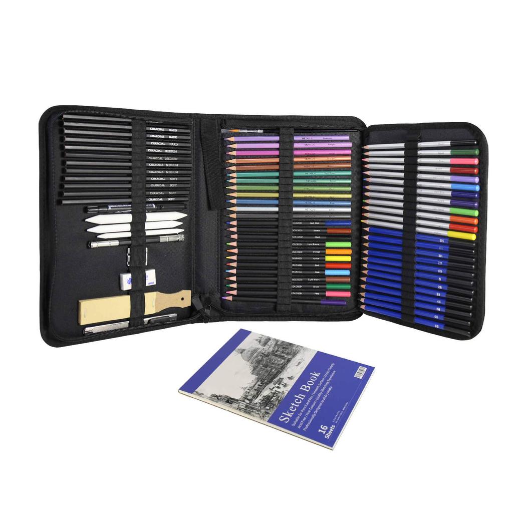 71-Piece Professional Colored Oil Pencils Drawing Set