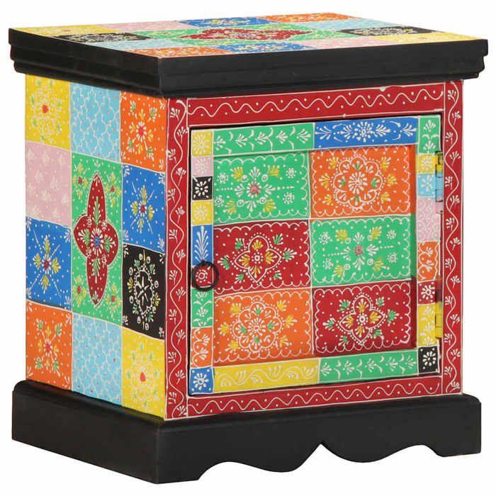 VidaXL Multicoloured Bedside Table 2 Pcs 40x35x45 Cm, Bedside Cabinet, Bedroom Furniture, Wooden Bedside Table 4017563