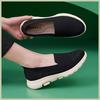 Fashion Spring and Summer Women Shoes Comfortable Slip on Mom Shoes Breathable Knitted Flats Sneakers Non Slip Casual Mesh Walking Shoes