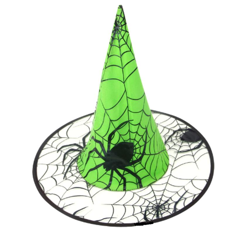 Adult Kids Black Witch Hats Masquerade Ribbon Wizard Costume Top Pointed Caps Cosplay Halloween Props Party Decoration