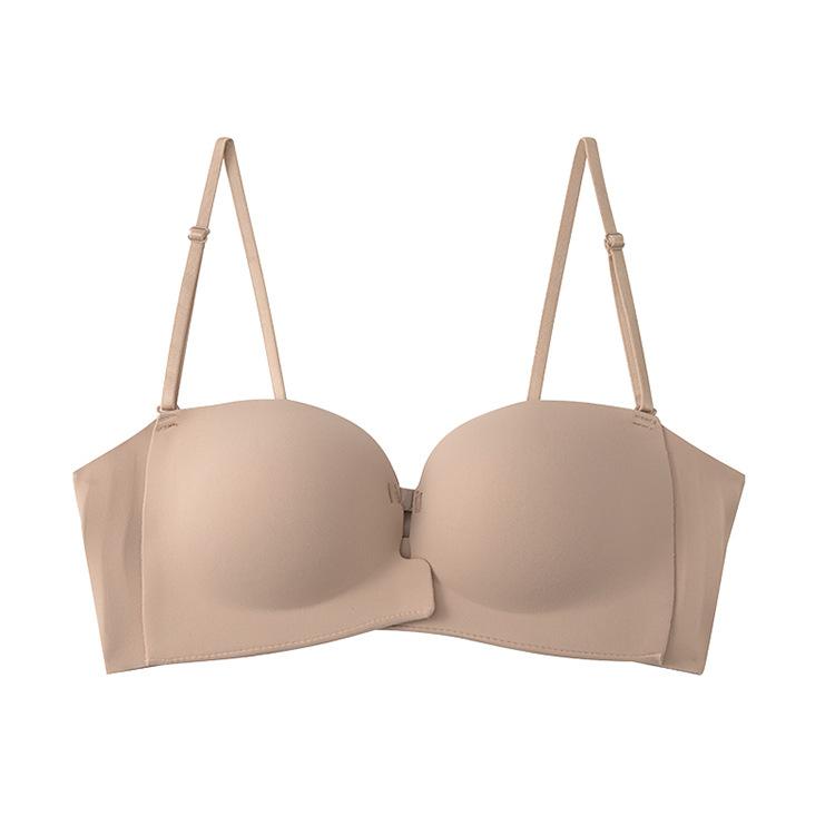 Front buckle foundation, seamless female sexy back, invisible anti-sagging beauty back, breast bra
