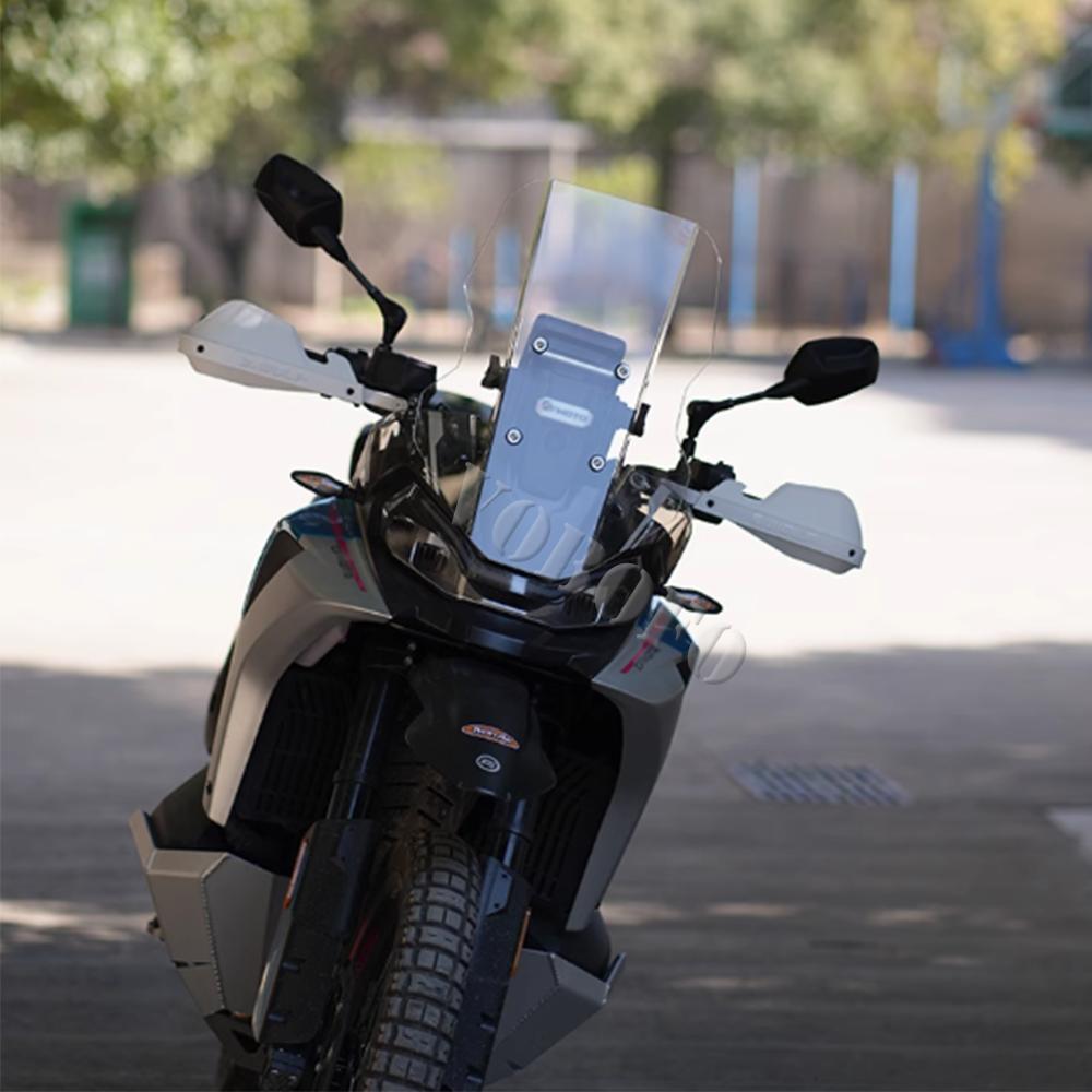 Heightened and Modified Motorcycle Windshield Windscreen Front Glass Accessories For CFMOTO 800MTX 800MT-X 800 MTX