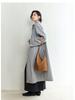Qiu Zhen Women's Large Capacity Crossbody Hobo Bag, Grid Pattern, Vegetable Tanned Sheepskin, Double Handle.