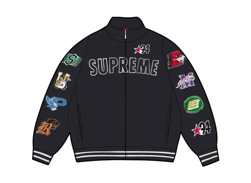 Supreme Mascots Zip Up Sweatshirt "Black"