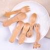 Mini Ice Cream Coffee Spoon Wooden Dessert Scoop Party Cartoon Tableware