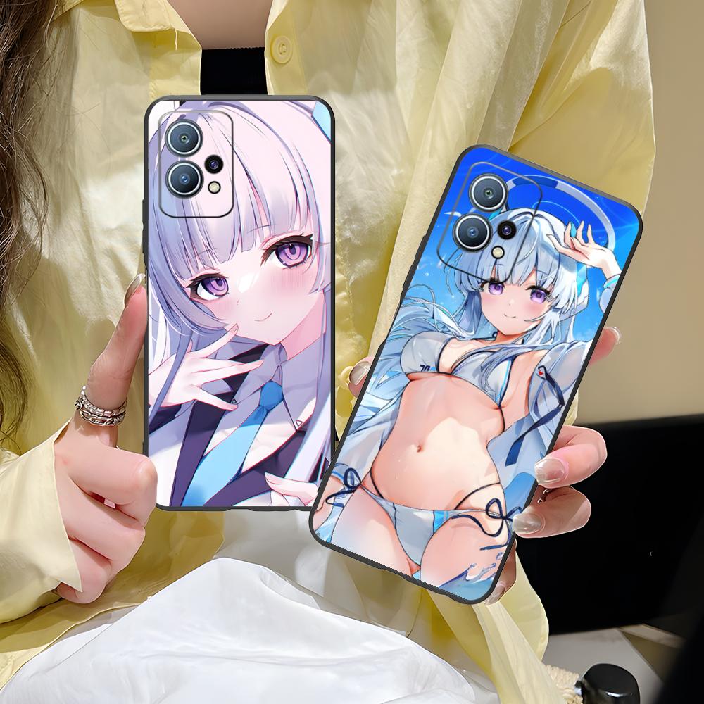 Blue Archive Ushio Noa Phone Case for Huawei P60 P50 P40 P30 P20 P10 P9 P8 Pro Lite Plus Colorful Printing Cover Luxury Cover