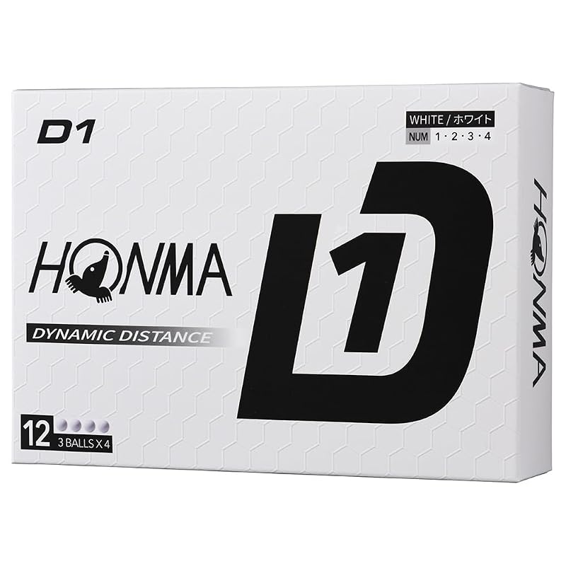 HONMA 2024 Honma D1 BT2401 White (1 dozen, 12 pieces)