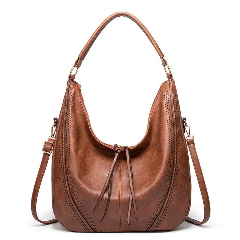 Cross-Border Retro Crossbady Handbag Women's New Fashion All-Match Underarm Bag Large Capacity Shoulder Tote Bag