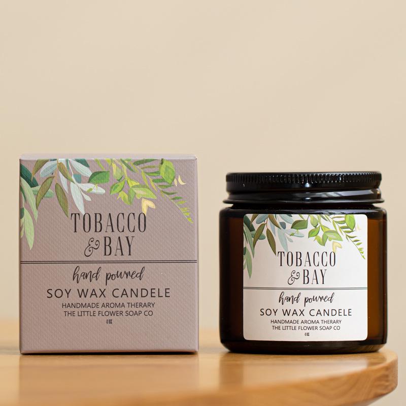 Soy Wax Scented Candle in Glass Ornament – Stylish Bedroom Decor