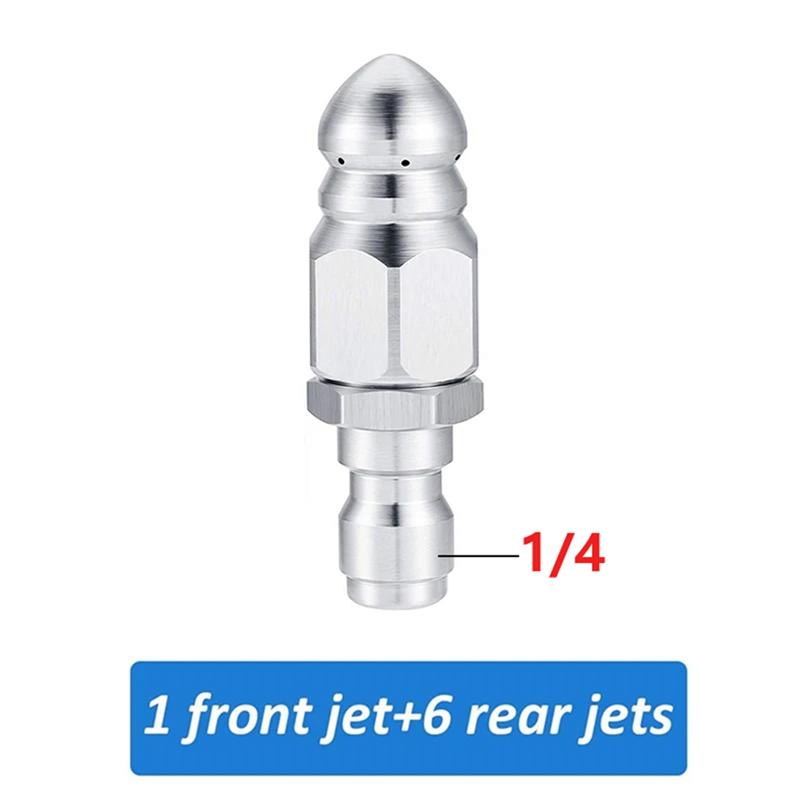 Good-Drain Cleaners Water Jet Sewer Jetter Cleaning Nozzle Kit For 1/4 Inch Pressure Washer Accessories Quick Connector Parts