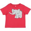 Inktastic Cute Elephant Toddler T-Shirt Child Preschooler Kid Clothing Apparel