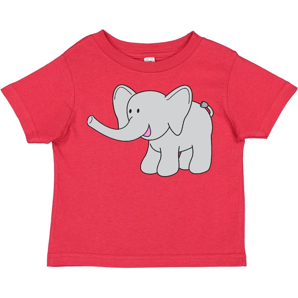 Inktastic Cute Elephant Toddler T-Shirt Child Preschooler Kid Clothing Apparel 120