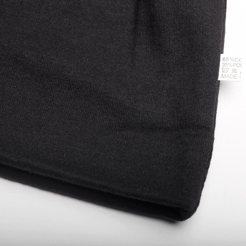 Unisex Stylish Knitted Cotton Cap Solid Color Warm Beanie Prevent Cold Wind Hat for Winter Autumn