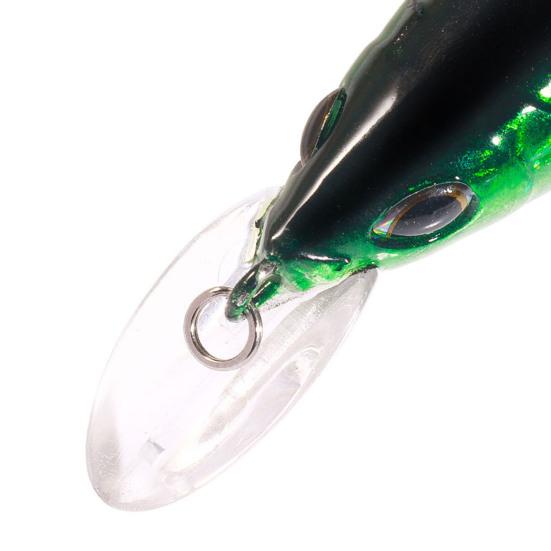 Fishing Bait Hard Lure with Treble Hook Realistic Looking 3D Eyes Bright Color Portable Mini Artificial Lure Fake Bait