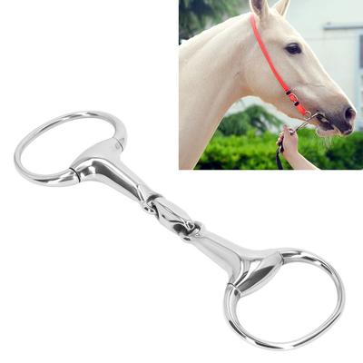 125mm Length Horse Snaffle Bit Oval Link Oval Link Snaffle Horse Gag Ring  Horse Control