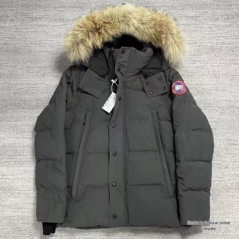 Men's Canadian Wyndhaw Down Parka with Wolf Fur Collar - 29 Styles Available