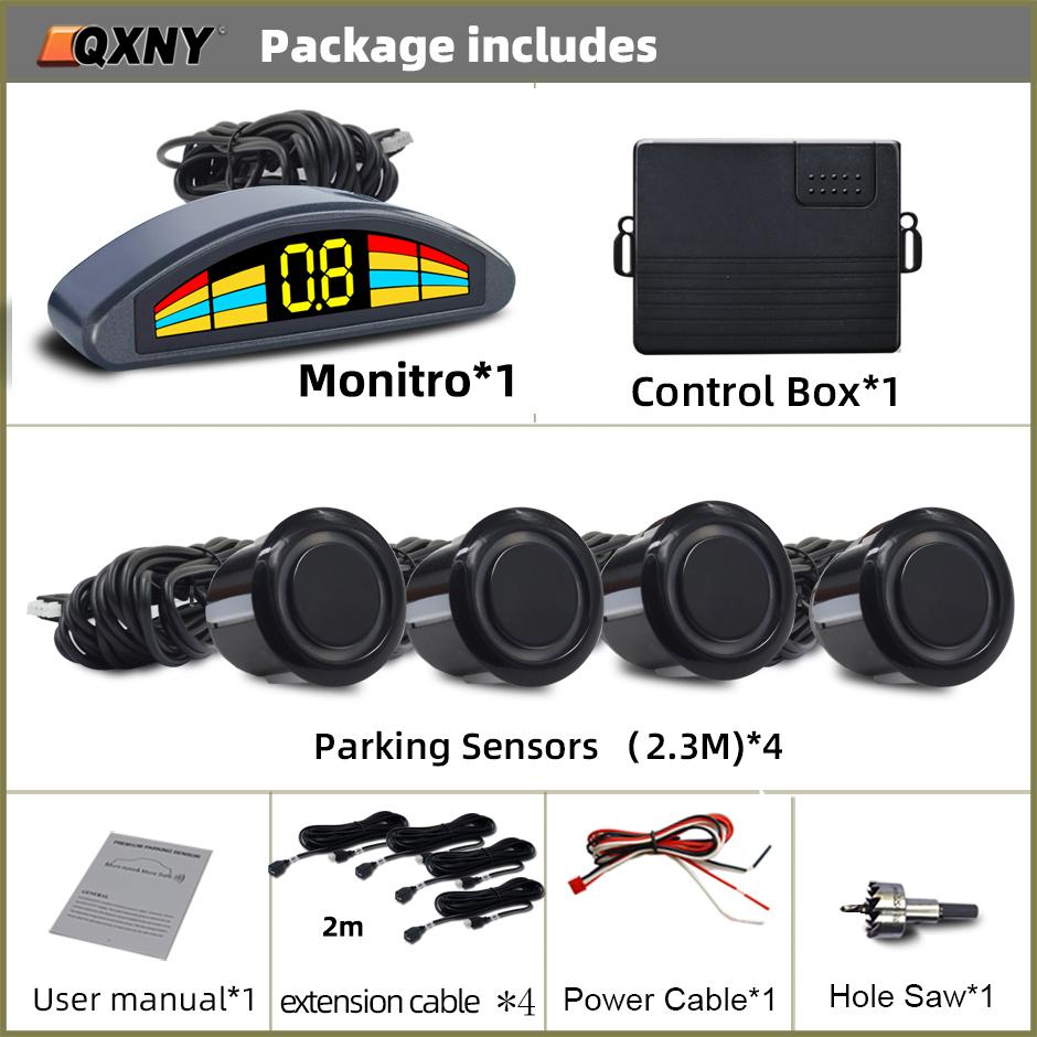 Professional Front Parking Sensor Kit Auto Car Prefix Parktronic Vehicle Assistant System Buzzer Alarm Volume Not Backup Radar