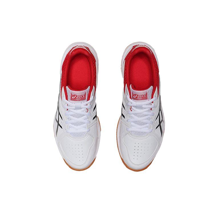 Asics Court Break White Red Unisex Indoor Court Badminton Shoes 1071A003-110