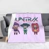 RUMI HUNTRX - HUNTRIX Kpop Demon Hunters  Fleece Blankets  Fashion Throw Blankets for Bed Sofa Couch 125*100cm Bedspread