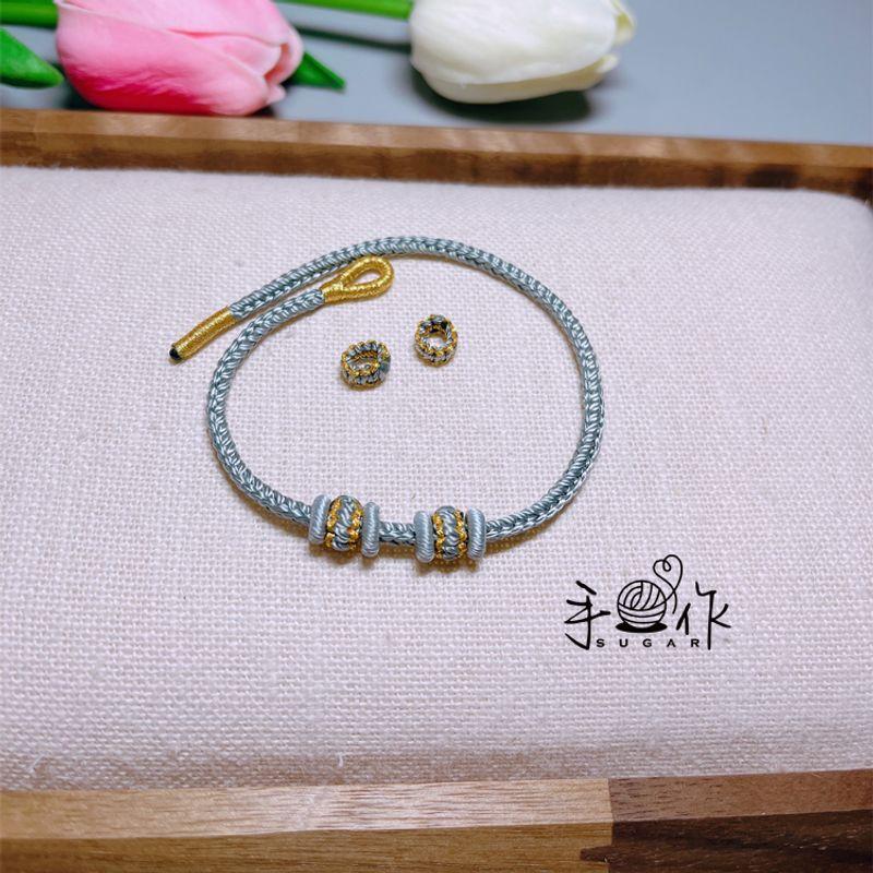 

Сделай сам Мягкий Подвеска из Счастливых Бусин Ремешок для Ношения Твердое Чистое Золото 3mm rope main color 14cm