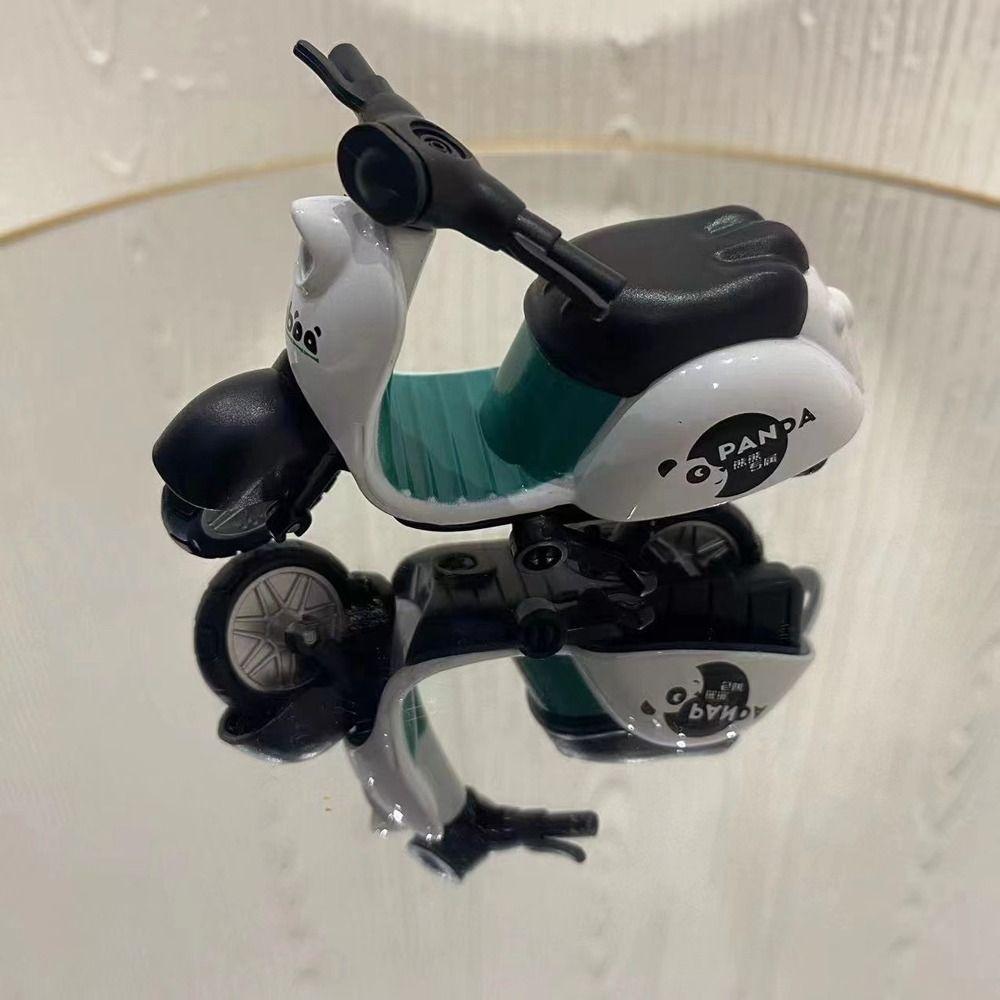 Cartoon Motorcycle Model Electric Scooter Zinc Zinc Alloy Motorcycle Toy Mini Motorcycle  Collection