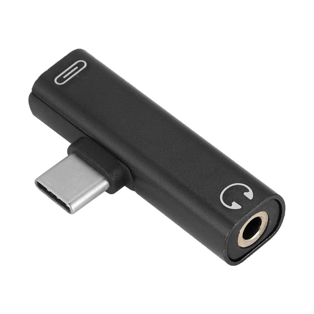 2 In 1 Type C To 3.5mm Jack Headphone USB Charging Converter Multi Function Transverter