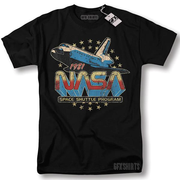 NASA RockeT-shirt Astronaut Space X Galaxy Gift Graphic T-shirt S