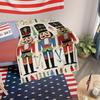 Nutcracker Design Flannel Fleece Throw Blanket - Vintage Style Soft Warm Cozy Blanket for Home, Couch, Bed, Seasonal Decor
