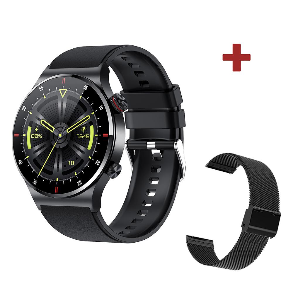 Nfc Bluetooth Anruf Smartwatch Herren EKG PPG Blutdruckmonitor Sport Fitness Business Smartwatch Ips Qw33 Für Ios Android