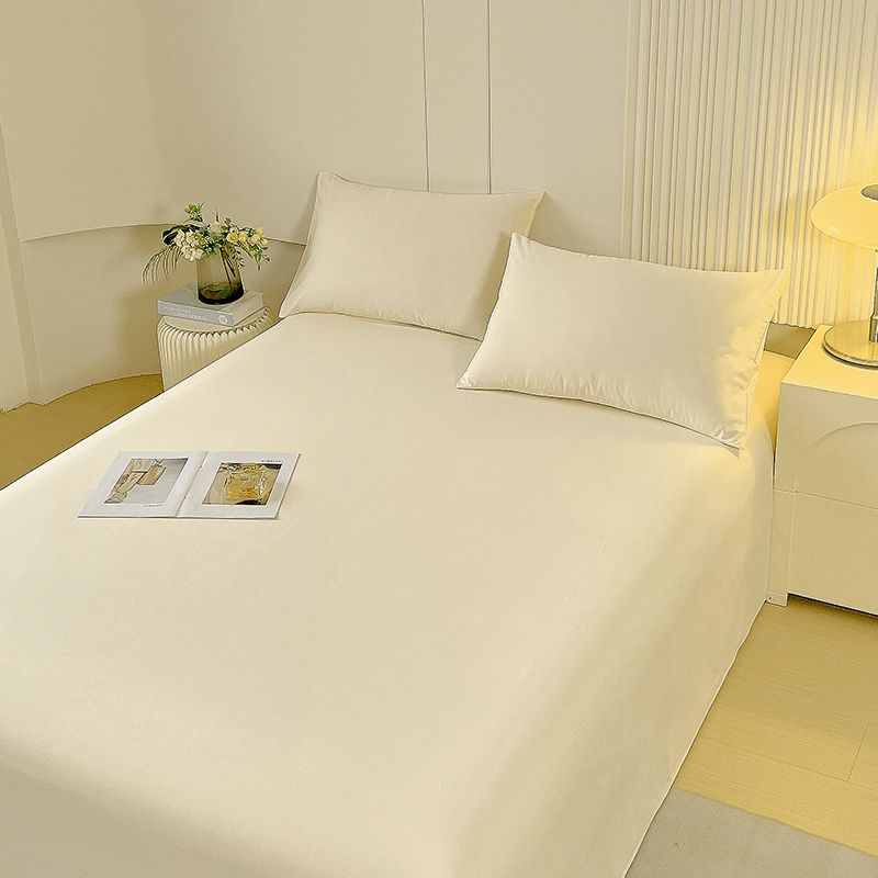 Drap de lit style crème Doux et respectueux de la peau Literie pour lit simple double