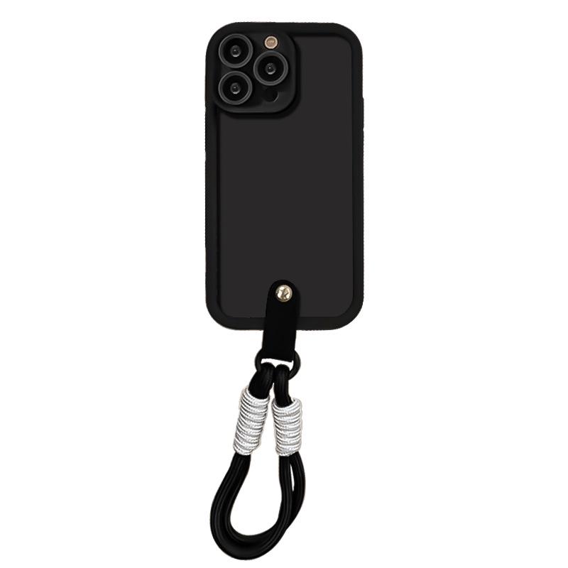 Compatible with iPhone 13 Pro Max and 14 Plus, Black Studded Tianyan Ladder Phone Case.