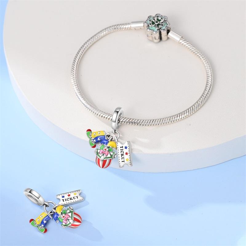 New copper Color Poker Ace Of Spades Circus Funny Clown Charm Bead Charms Bead Charms Compatible With 3mm Authentic Bracelets Do It Yourself Birthday