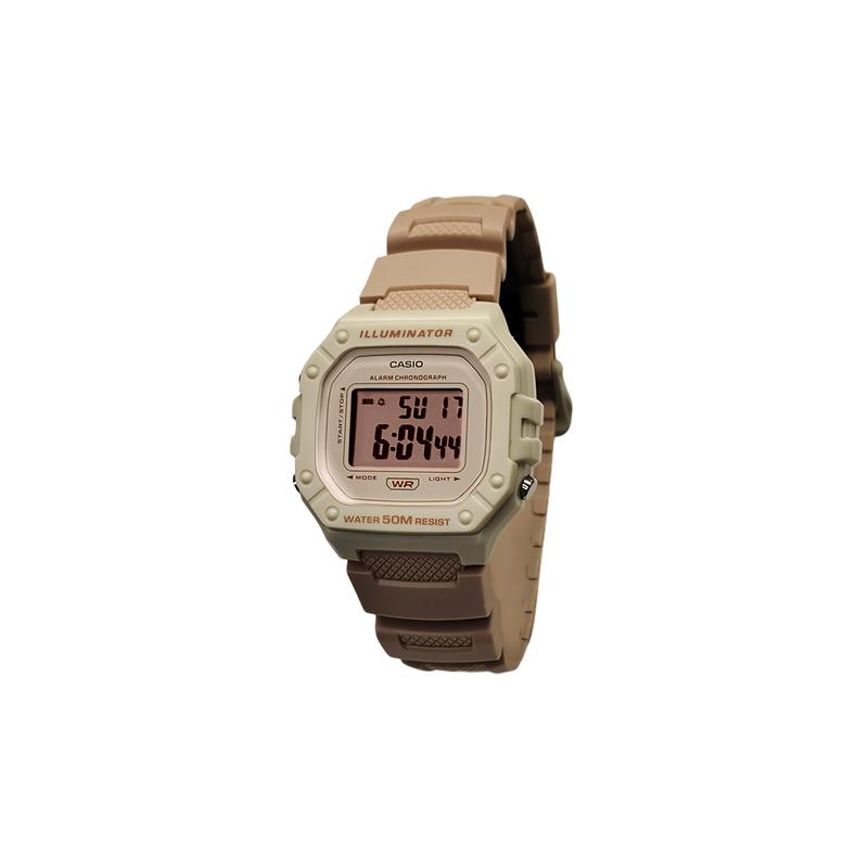 CASIO Customized watch modified series fashion trend life waterproof W-218HC-4A2V modified-Skyline Rose Quartz resin strap FenSeBiaoDaiHeSeBiaoJing