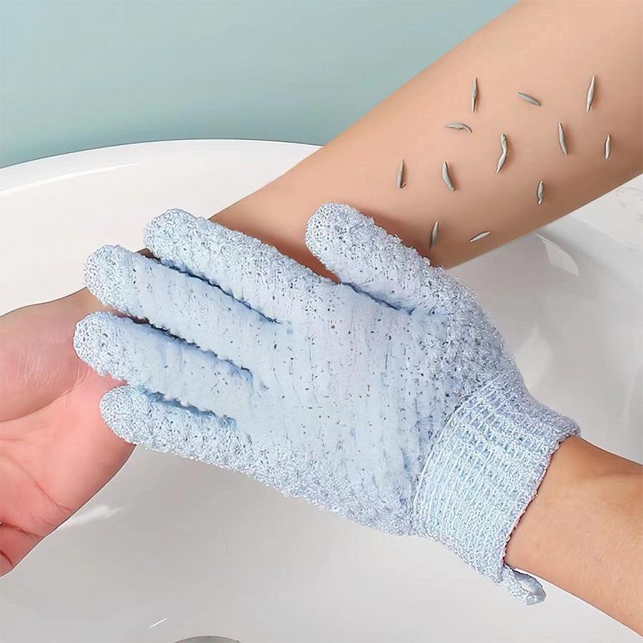 Bath special rubbing artifact nylon five-finger matte bath towel strong dermabrasion mud rubbing bath gloves