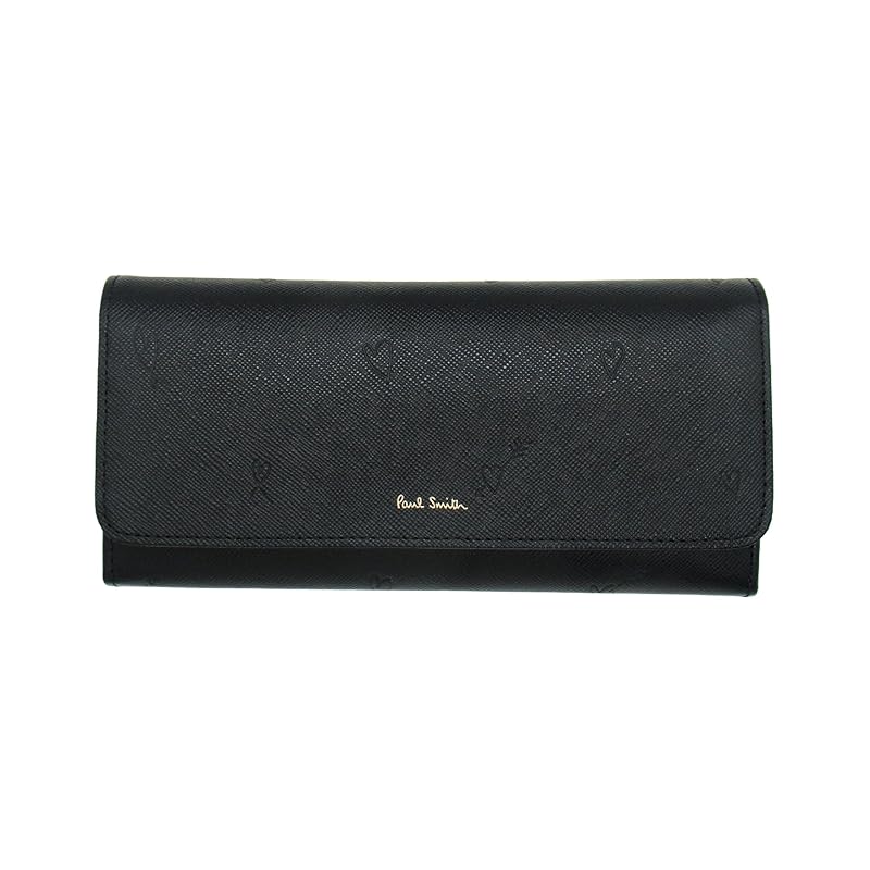

[Paul Smith] smithy heart ladies Cover long wallet black