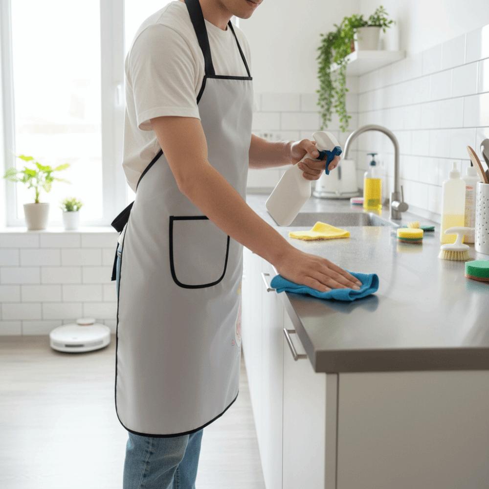 Anti Stain Waterproof Apron Oil Proof Work Apron Cute Kitchen Apron  Culinary Activities