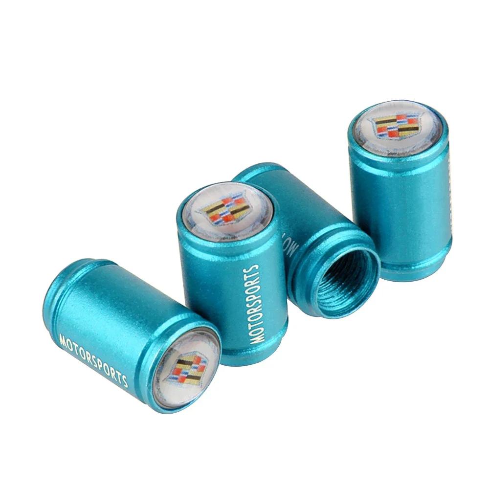 For Cadillac Logo CT5 CT6 XT5 XT6 Escalade CTS DTS SLS XLR ATS SRX Car Tire Valve Stem Caps Wheel Dustproof Air Cover Decoration