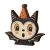 Decorative Tiered Tray Elements Halloween Vintage Wooden Ornaments, Cute Bat/Black Cat/Owl/Pumpkin/Ghost/Skull Decorations, Retro Double Sided Festive