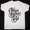 Vtg The Allman Brothers Band Cotton White Full Size Men Women Shirt US106