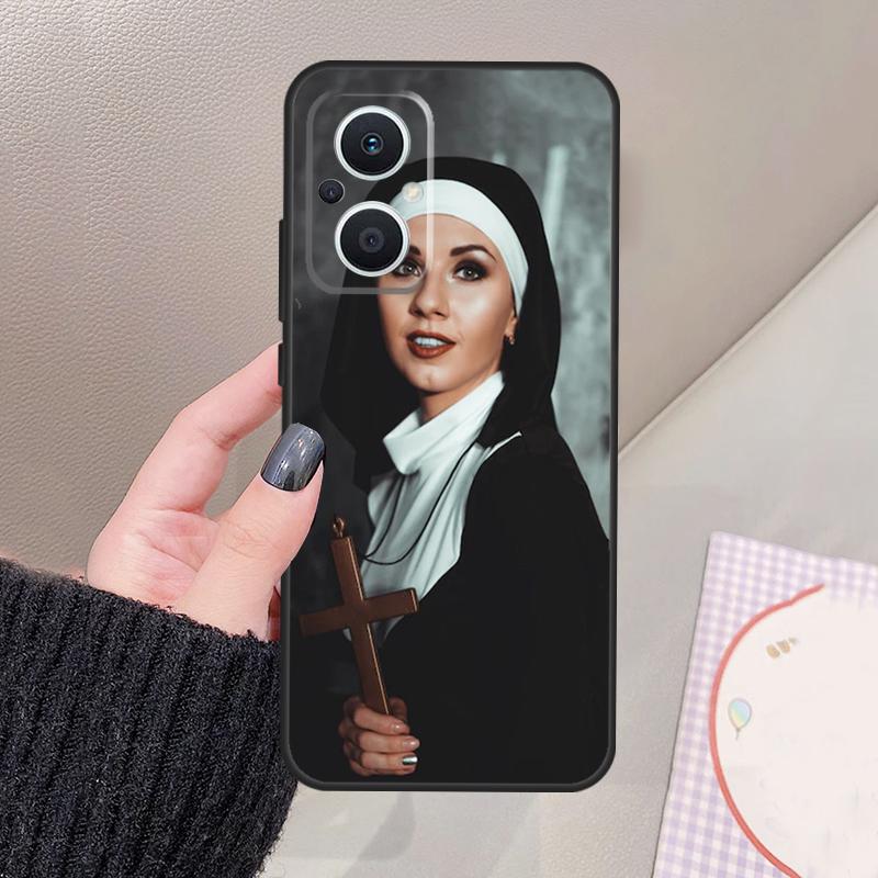 Sister Style Nun Sexy Girl Funda For OPPO Reno 10 11 12 13 14 Pro 8 7 Lite 11F 12F 13F 14F OPPO Find X8 X5 X6 X9 Pro Case