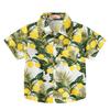 Jungen Klassisches Strand Kokospalmen-Print Kurzarm Hemd Koreanischer Stil