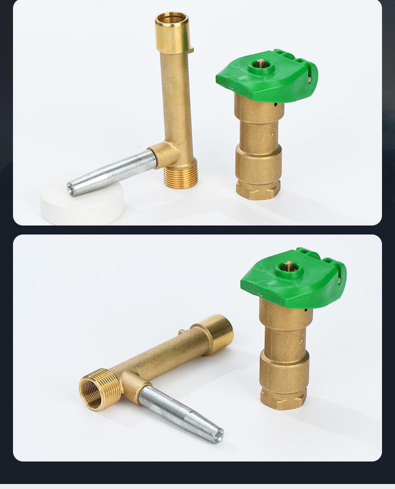 All-Copper Explosion-Proof 6-Point 1-Inch Quick Water Collector for Garden Irrigation