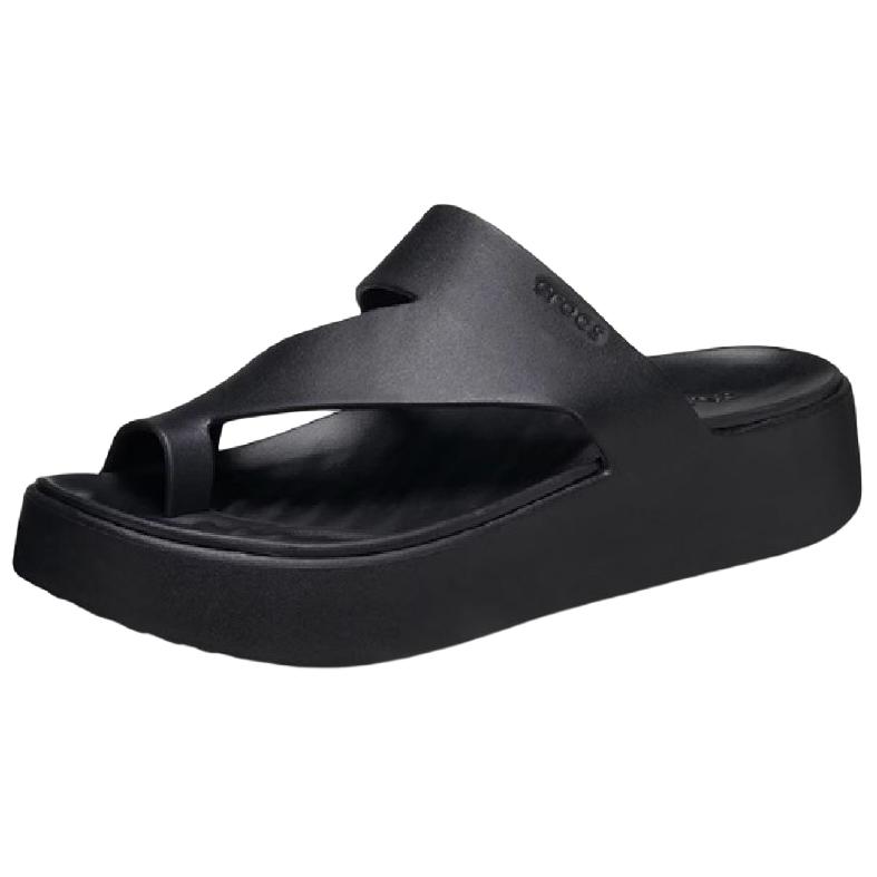 Crocs Slip-On Open-Toe EVA Non-Slip Flip-Flops Women Footwear Black 210834-001