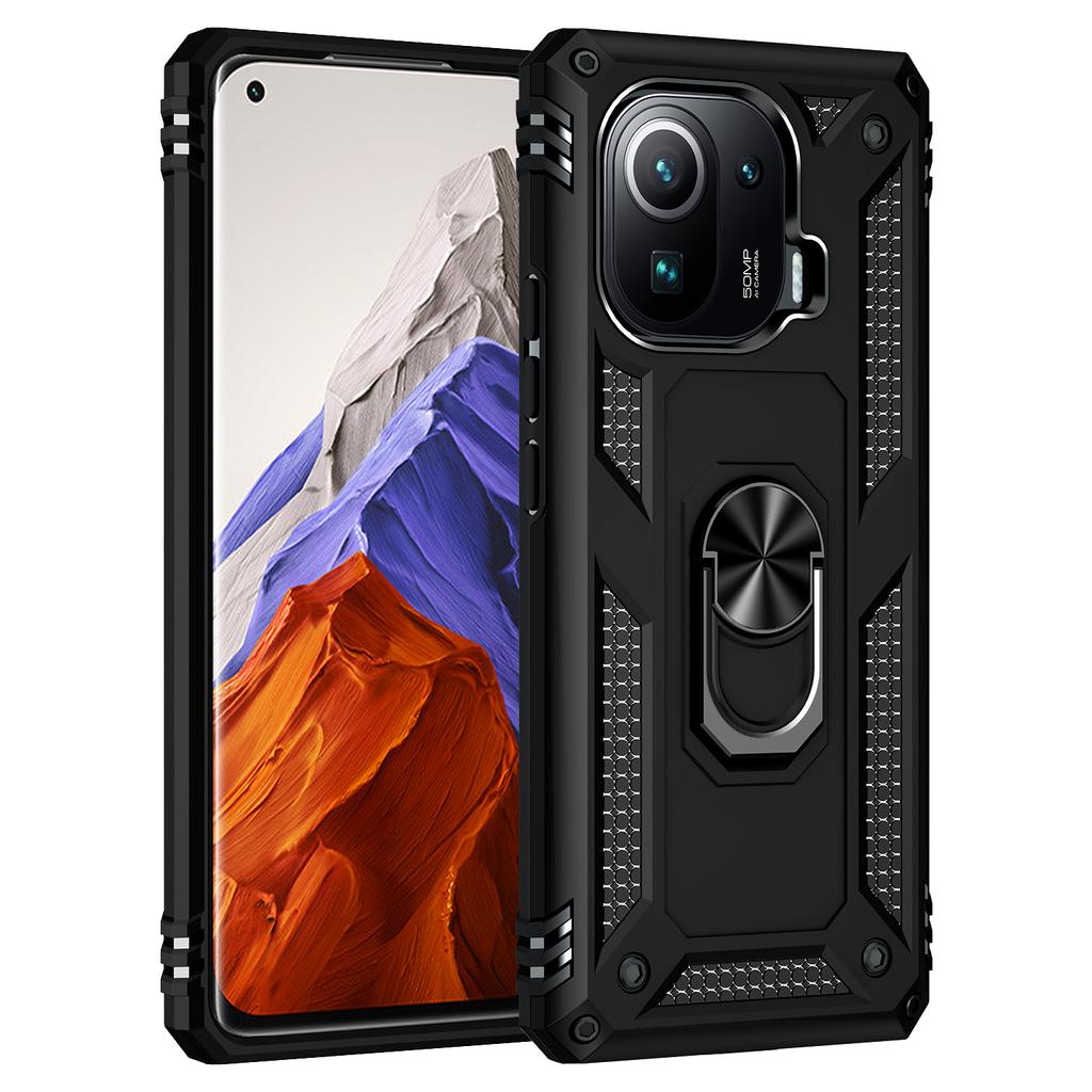 Shockproof Cover For Xiaomi Mi 11 Pro Case Mi 11 Pro Ring Holder Phone Case For Xiaomi Mi11 Pro 11Pro Funda Coque Business Capa