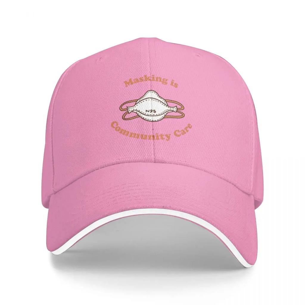 Masking Is Community Care Baseball Cap Dad Hat Sunscreen Luxury Woman Mens
