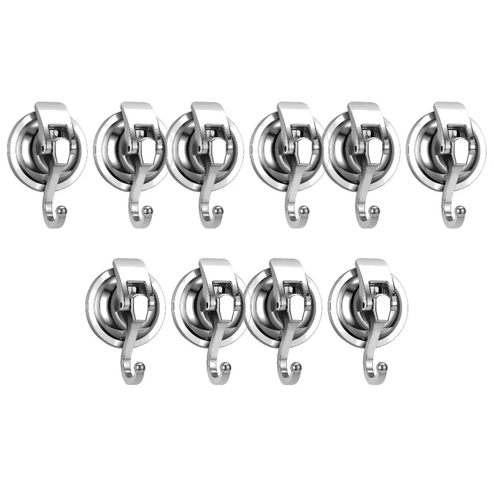 10-2 Stück Hochleistungs-Vakuum-Saugnapfhaken Wiederverwendbarer Spurloser Aufhänger Abnehmbarer Handtuchhalter für Badezimmer Küche Haken Gadgets