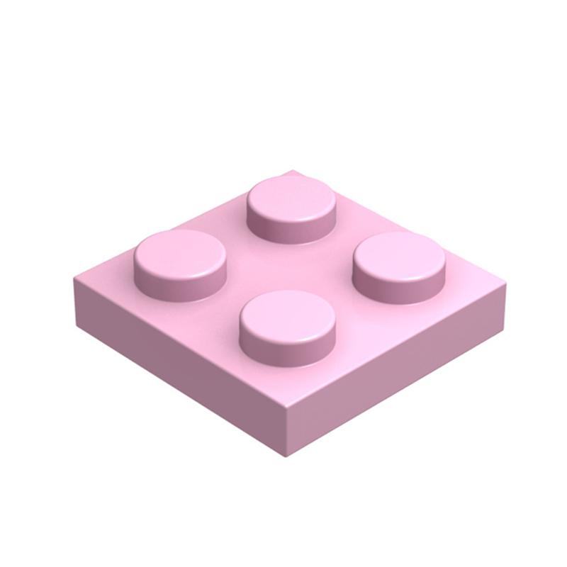 80pcs Plate 2x2 Dots Muilt-Colored Compatible with 3022 94148 Self-Locking Bricks Building Blocks Toys Accessories